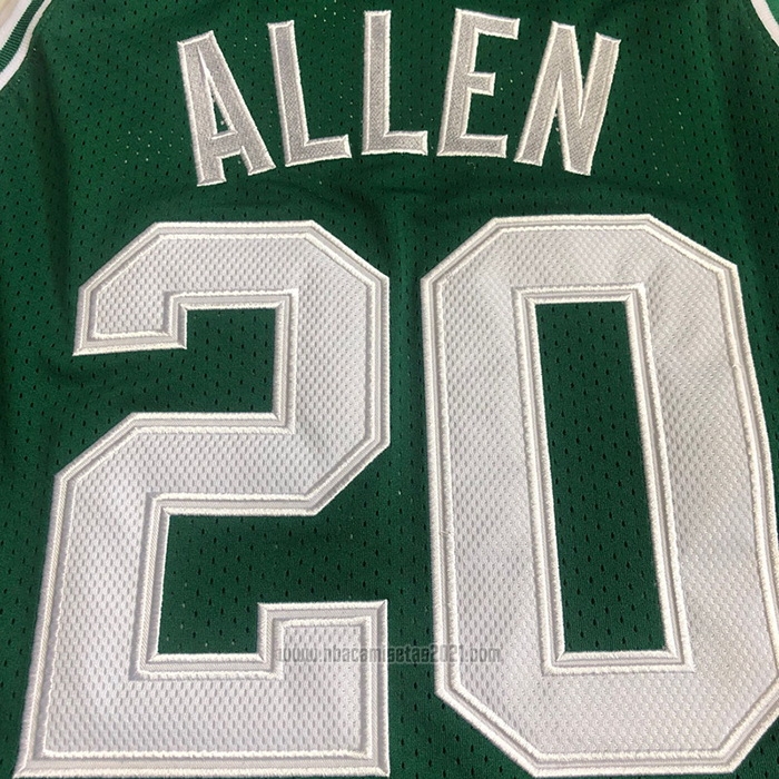 Camiseta Boston Celtics Ray Allen #20 Mitchell & Ness 1996-97 Verde